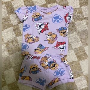 Toddler Girls Nickelodeon PAW Patrol Printed Top and Bottom Set - Purple - 18M